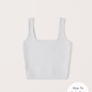 Abercrombie luxe square neck top
